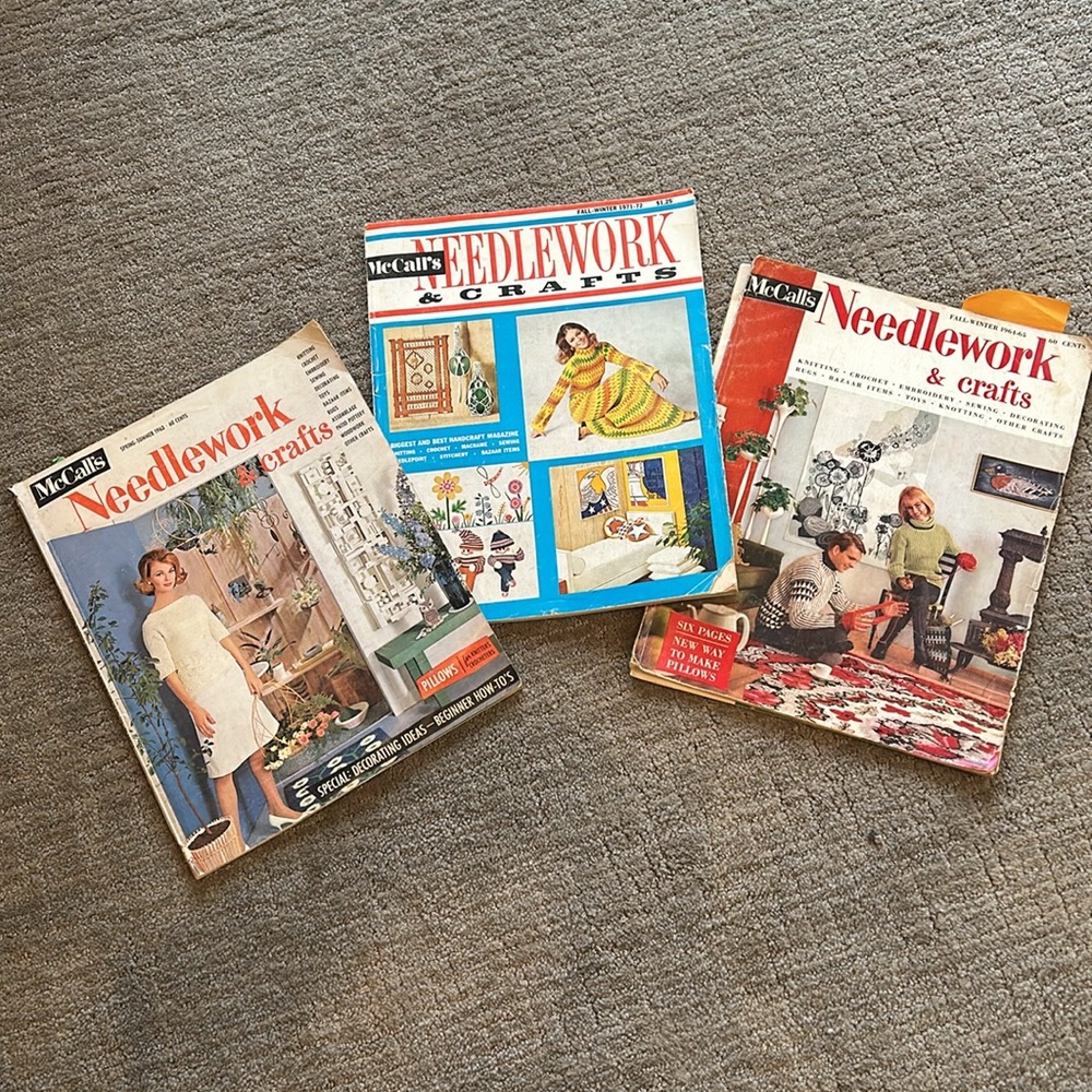 Vintage needle craft magazines 1961- 1972